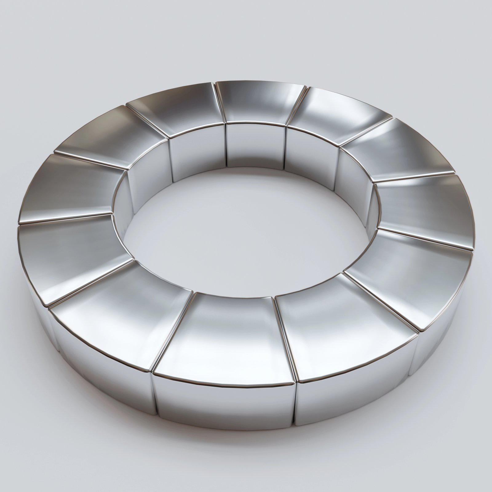Segment- und Bogenmagnete als Formillustration